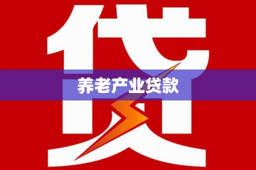 港口养老产业贷款