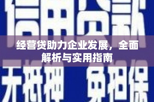 港口经营贷助力企业发展，全面解析与实用指南