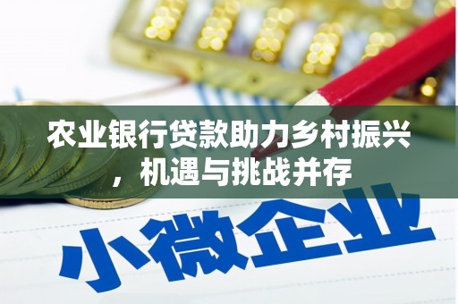 港口农业银行贷款助力乡村振兴，机遇与挑战并存