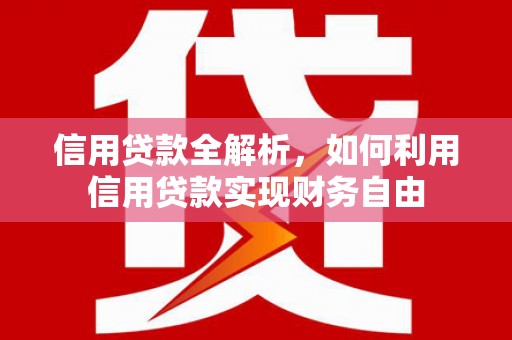 港口信用贷款全解析，如何利用信用贷款实现财务自由